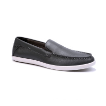 Breathable cow leather mens leather slip on casual loafer shoes